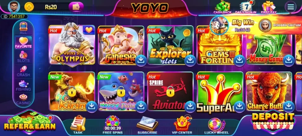 Yoyo Slots Game